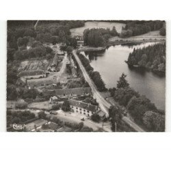 PLELAN-le-GRAND: hôtel des forges et etang vue aérienne 10X15 - état