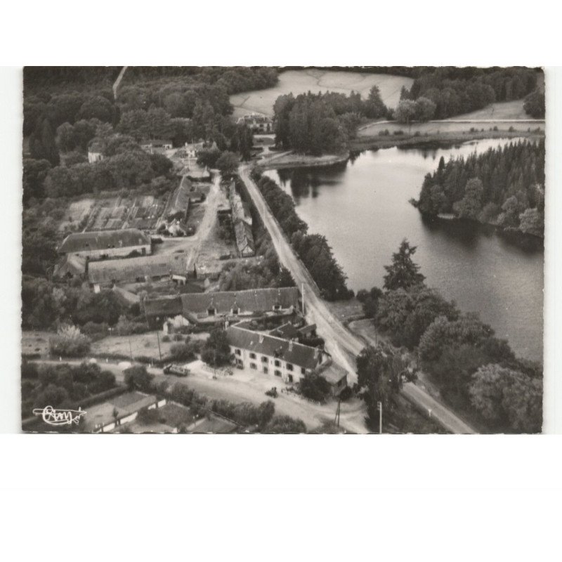 PLELAN-le-GRAND: hôtel des forges et etang vue aérienne 10X15 - état