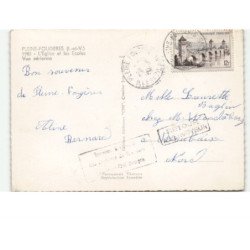 PLEINE-FOUGERES: l'église et les écoles vue aérienne 10X15 - très bon état