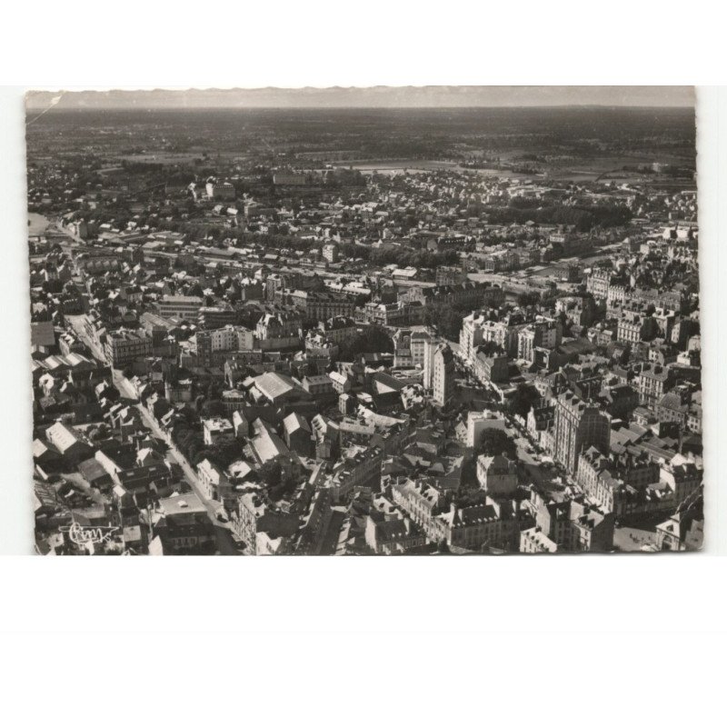 RENNES: boulevard de la liberté, boulevard de la tour d'auvergne vue aérienne 10X15 - état