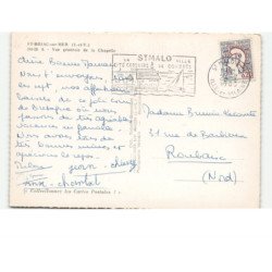 SAINT-BRIAC-sur-MER: vue générale de la chapelle vue aérienne 10X15 - très bon état
