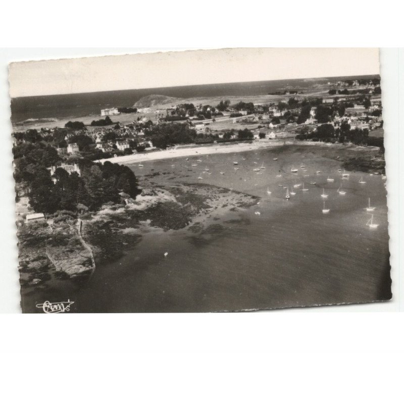 SAINT-BRIAC-sur-MER: plage de la salinette, le château du nessey et la garde guérin vue aérienne 10X15 - très bon état