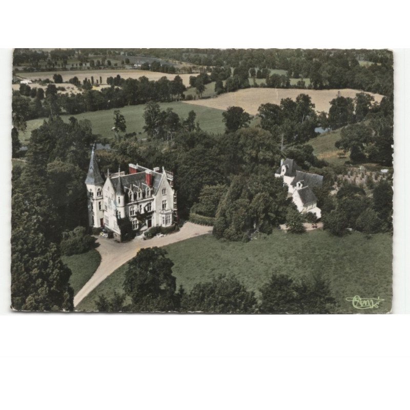 SAINT-ERBLON: le château de château-letard vue aérienne 10X15 - très bon état