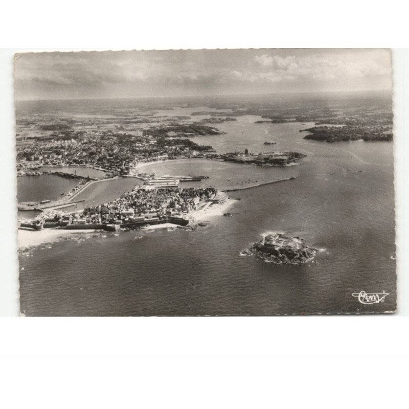 SAINT-MALO: vue générale et la rance vue aérienne 10X15 - très bon état