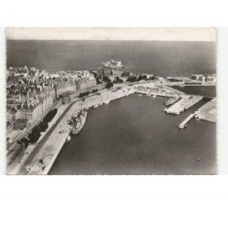 SAINT-MALO: le port et le quais vue aérienne 10X15 - état