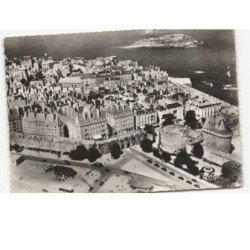 SAINT-MALO: remparts, porte saint-vincent vue aérienne 10X15 - très bon état