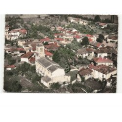 ARBAS: l'église et le bourg vue aérienne 10x15 - très bon état