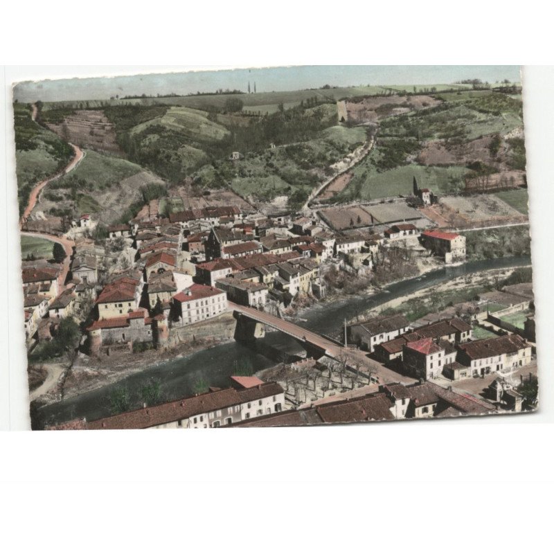 CALMONT: vue générale vue aérienne 10x15 - très bon état