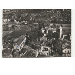 CAZALS: quartier de l'église vue aérienne 10x15 - très bon état