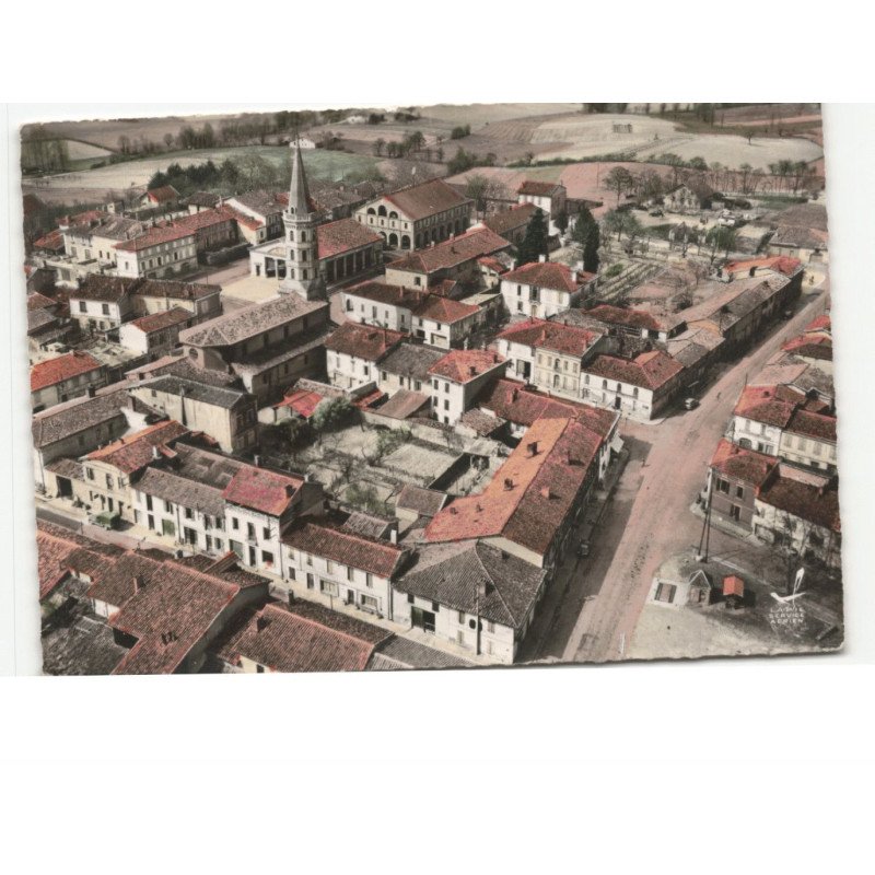 CADOURS: vue générale vue aérienne 10x15 - très bon état