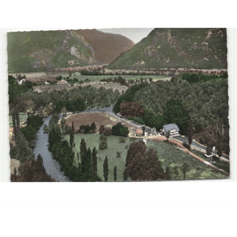 SAINT-BEAT: l'écluse de caubous vue aérienne 10x15 - très bon état