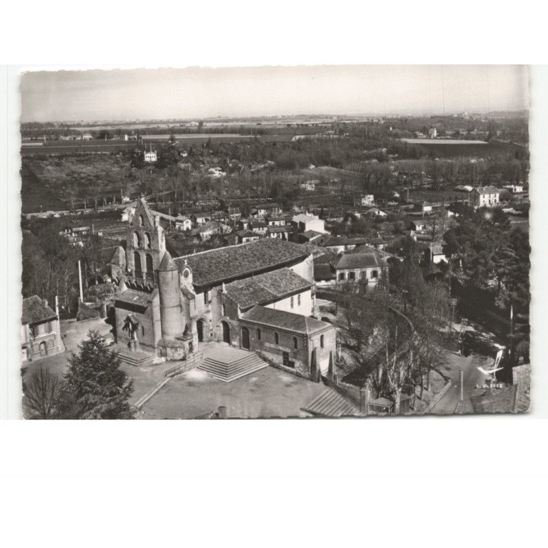PIBRAC: église sainte-germaine vue aérienne 10x15 - très bon état