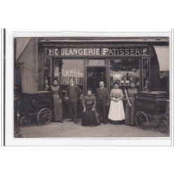 CLICHY : boulangerie malaval (carte photo) - tres bon etat