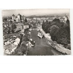 ANNECY: le port et le château: vue aérienne 10x15 - état