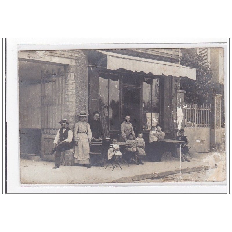 ASNIERES : personnages (carte photo) - etat