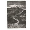 CLUSES: vue générale sur la vallée de l'arve, au fond, le mont-blanc vue aérienne 10x15 - très bon état