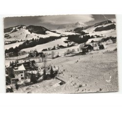 MEGEVE: départ de rochebrune le mont d'arbois et le mont-blanc vue aérienne 10x15 - état