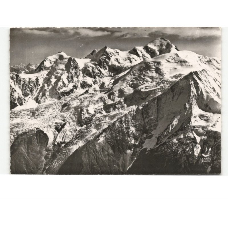 MONT-BLANC: les grands mulets vue aérienne 10x15 - très bon état