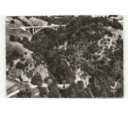 MIEUSSY: les deux ponts sur les gorges du giffre vue aérienne 10x15 - très bon état