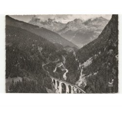 MONT-BLANC: pont sainte-marie vue aérienne 10x15 - très bon état