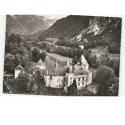 THORENS-GLIERES: le château de sales vue aérienne 10x15 - très bon état