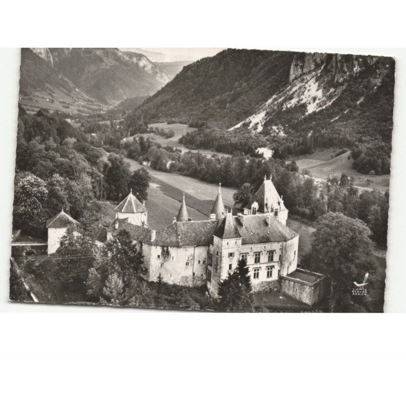 THORENS-GLIERES: le château de sales vue aérienne 10x15 - très bon état