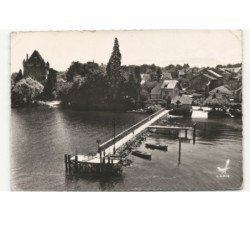 YVOIRE: le port et l'hôtel vue aérienne 10x15 - état