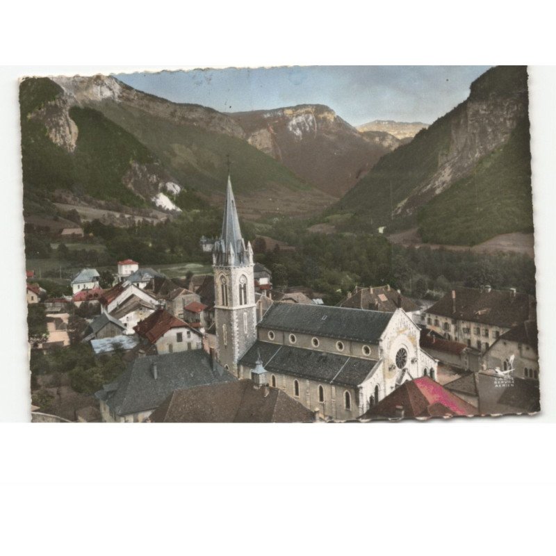 THORENS-GLIERES: vue panoramique vue aérienne 10x15 - très bon état