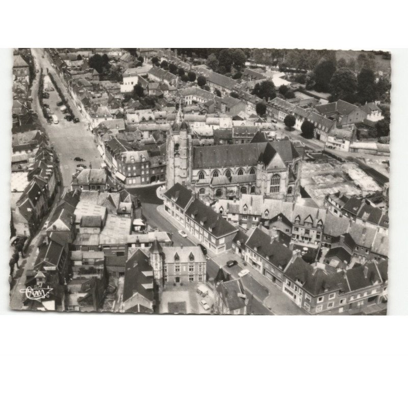 AUMALE: vue générale du centre vue aérienne 10x15 - très bon état