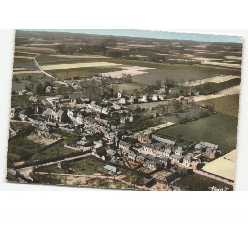 ANGERVILLE-L'ORCHER: vue générale vue aérienne 10x15 - état