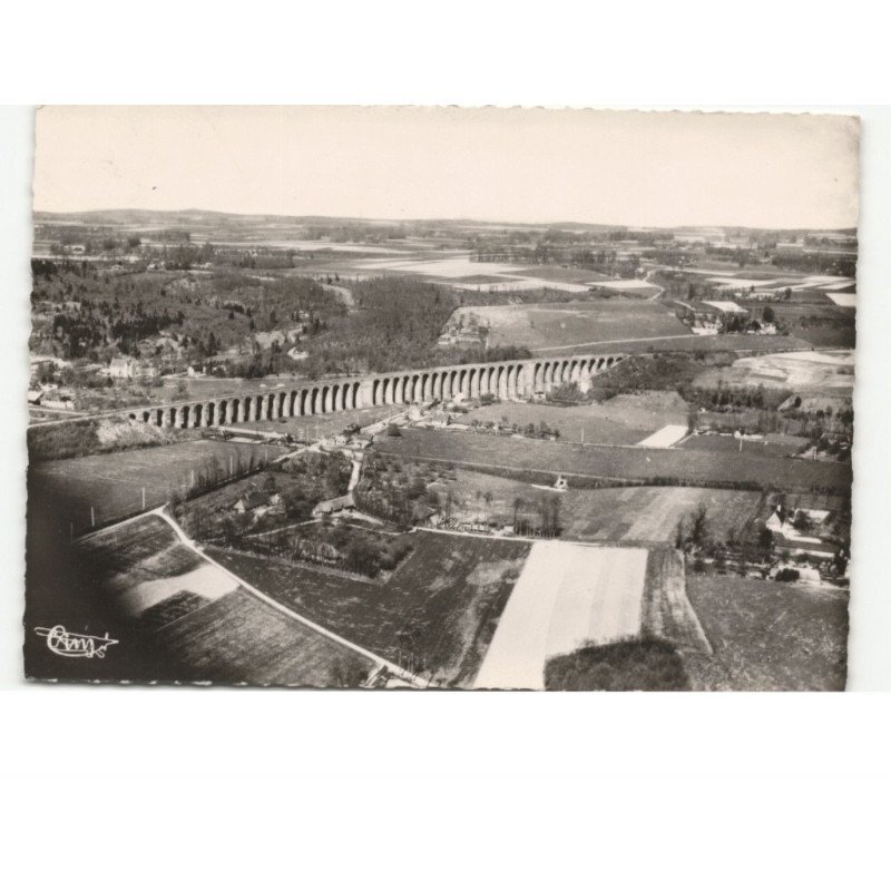 BOLBEC: le viaduc de mirville vue aérienne 10x15 - très bon état