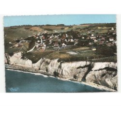 BERNEVAL-sur-MER: vue générale, les falaises et les villas vue aérienne 10x15 - très bon état