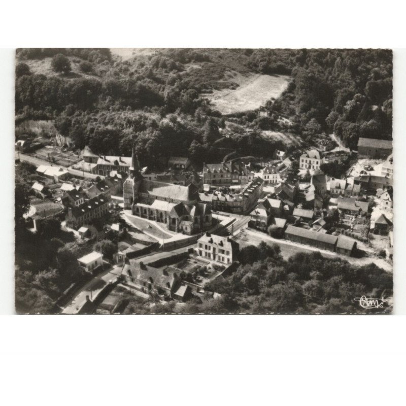 CANY-BARVILLE: l'église vue aérienne 10x15 - très bon état