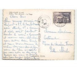CRIEL-sur-MER: la plage vue aérienne 10x15 - très bon état