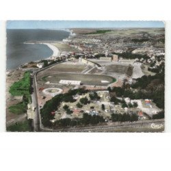 DIEPPE: le camping, le stade et le collège, vue générale vue aérienne 10x15 - très bon état