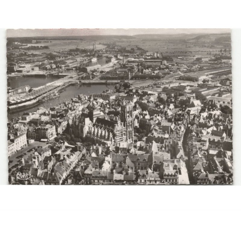 DIEPPE: l'église saint-jacques vue aérienne 10x15 - très bon état