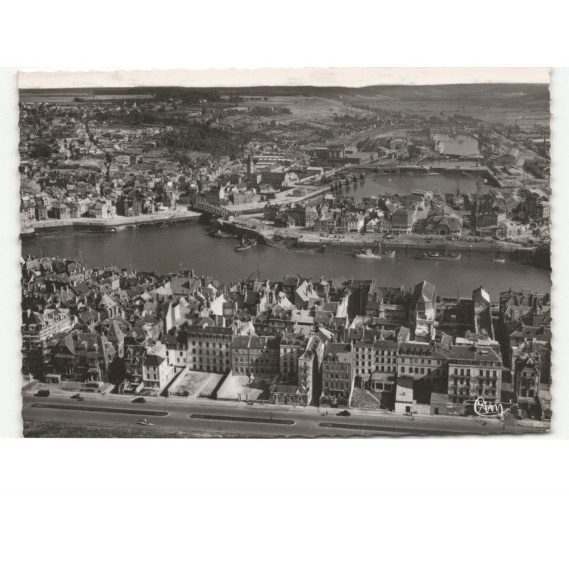 DIEPPE: les bassins vue aérienne 10x15 - très bon état