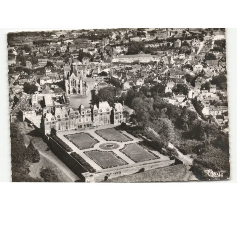 EU: vue générale, le château, la collégiale, le collège vue aérienne 10x15 - très bon état