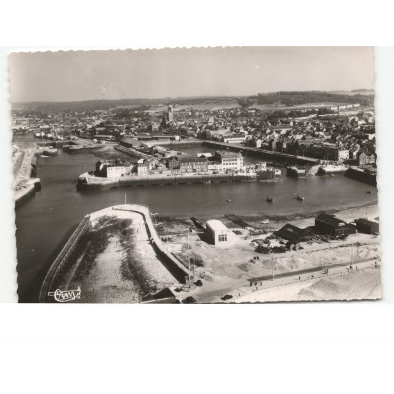 FECAMP: vue générale vue aérienne 10x15 - très bon état