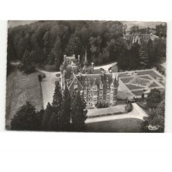 GAILLEFONTAINE,: le château face au midi avec ses 2 pont-levis vue aérienne 10x15 - très bon état