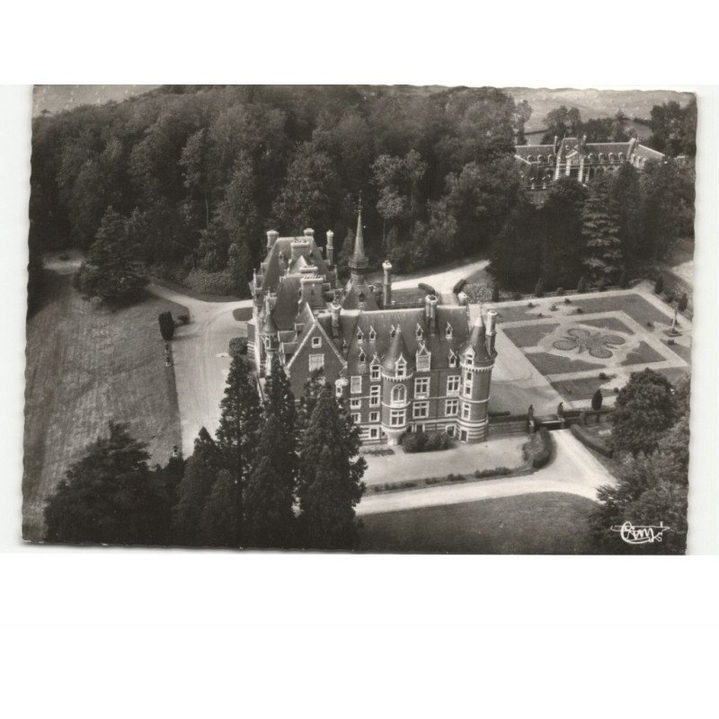 GAILLEFONTAINE,: le château face au midi avec ses 2 pont-levis vue aérienne 10x15 - très bon état