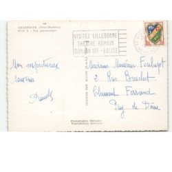 LILLEBONNE: vue panoramique vue aérienne 10x15 - très bon état