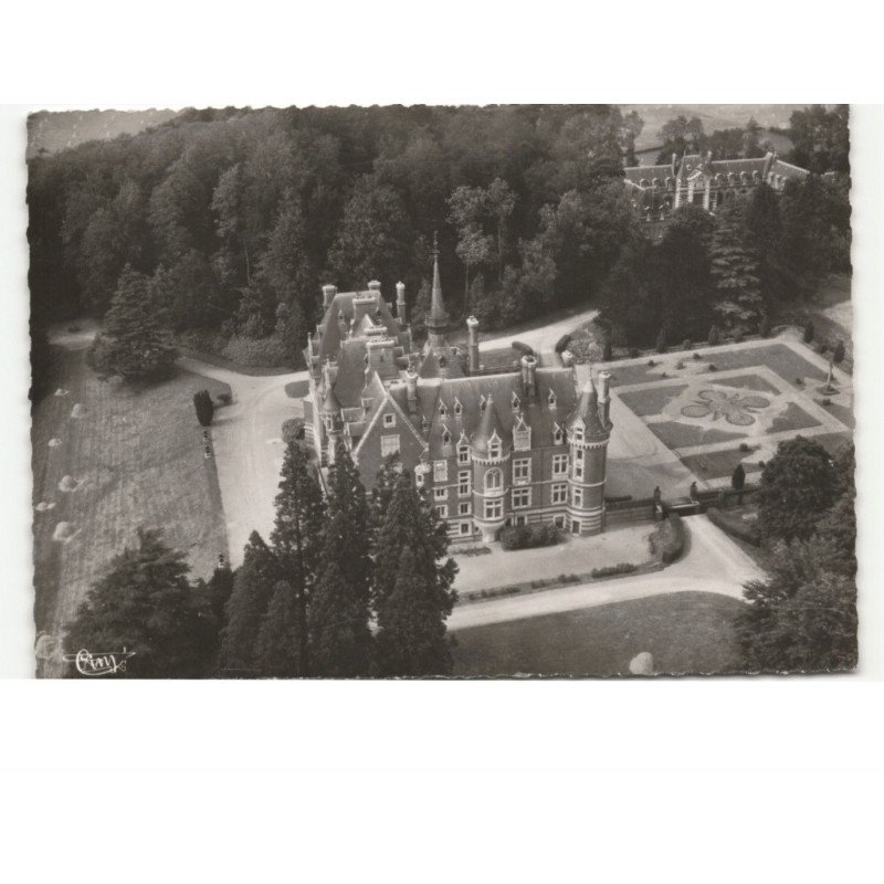 GAILLEFONTAINE: le château, face au midi avec ses 2 pont-levis vue aérienne 10x15 - très bon état