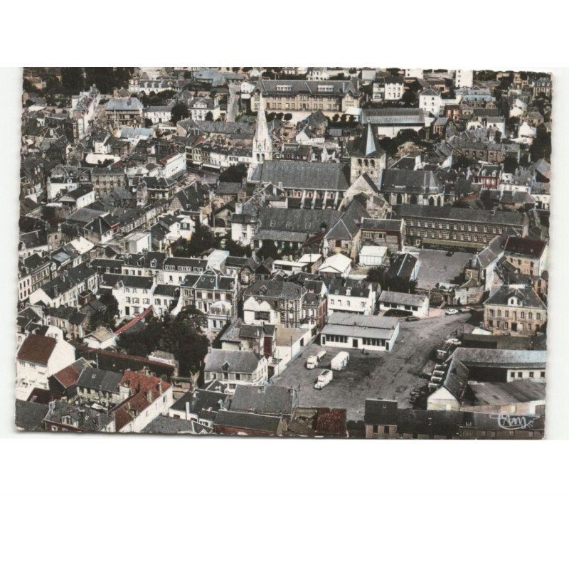 MONTIVLLIERS: vue générale, l'abbaye et le lycée vue aérienne 10x15 - très bon état