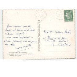 MONTIVLLIERS: vue générale, l'abbaye et le lycée vue aérienne 10x15 - très bon état