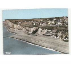 MESNIL-VAL: vue générale, la plage et les falaises vue aérienne 10x15 - très bon état
