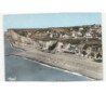 MESNIL-VAL: vue générale, la plage et les falaises vue aérienne 10x15 - très bon état