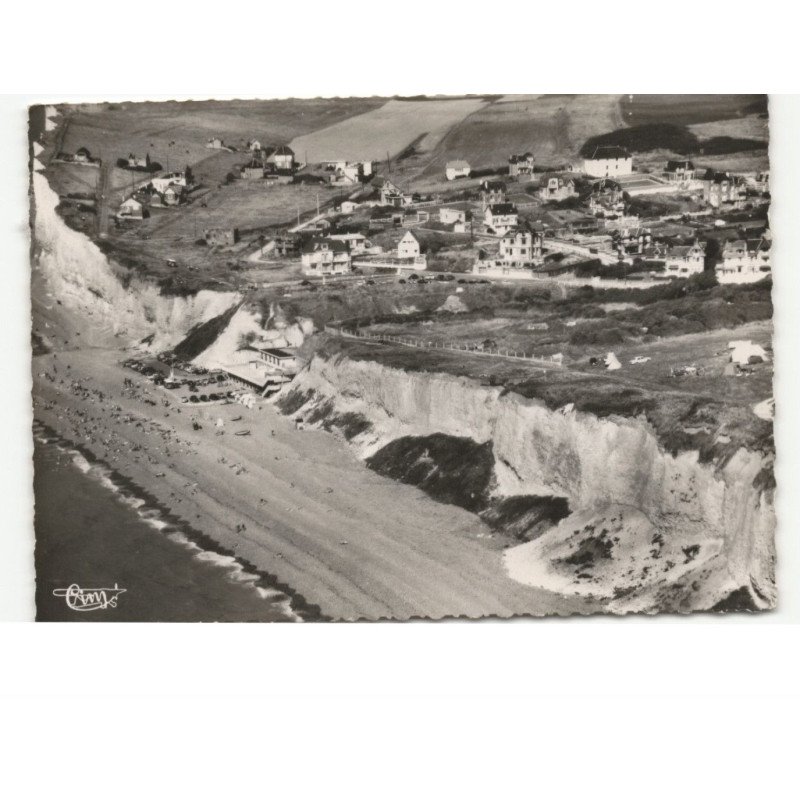 MESNIL-VAL: vue générale de la côte et des villas vue aérienne 10x15 - très bon état