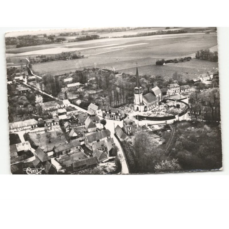 NORMANVILLE: vue générale vue aérienne 10x15 - très bon état