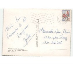 PAVILLY: le château d'esneval vue aérienne 10x15 - très bon état